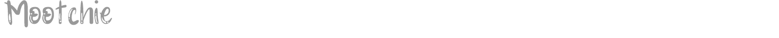 Mootchie font preview